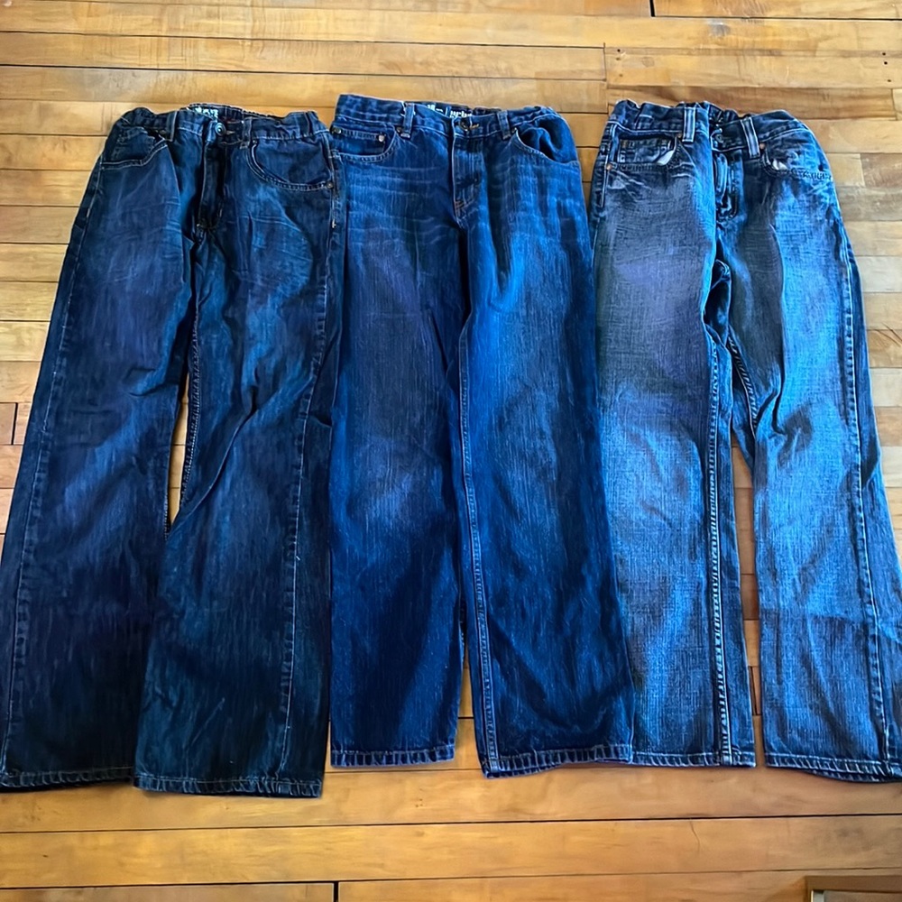Boys jeans size 16 Lot Bundle of Three (3) Urban Pipeline Fly Paper